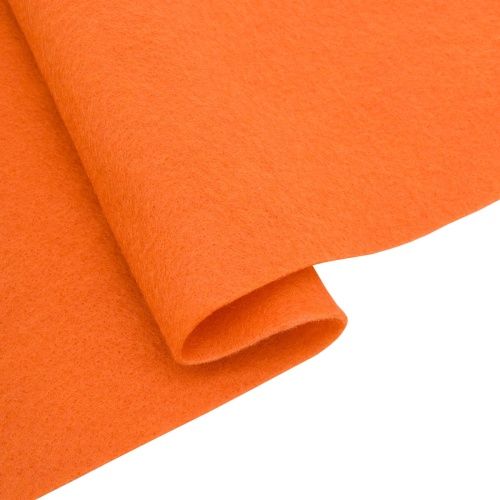 Фетр мягкий 1,5мм размер 30*30см, 180 г/кв.м, 100 % полиэстер, 1 шт (оранжевый 8112) &mdash; PalitraMastera