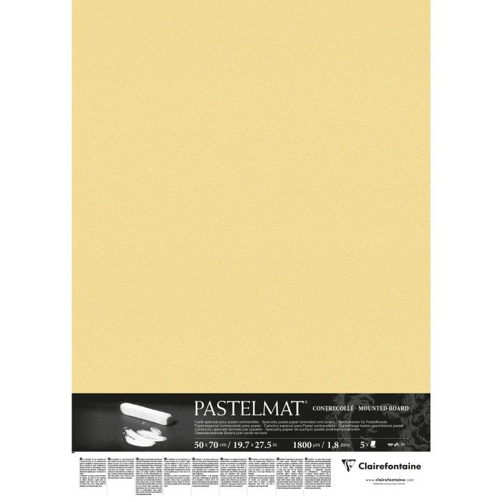 Бумага PASTELMAT для пастели, 360 гр/м2, 70х100 см, 1 лист, цвет лютик фото 1 &mdash; PalitraMastera