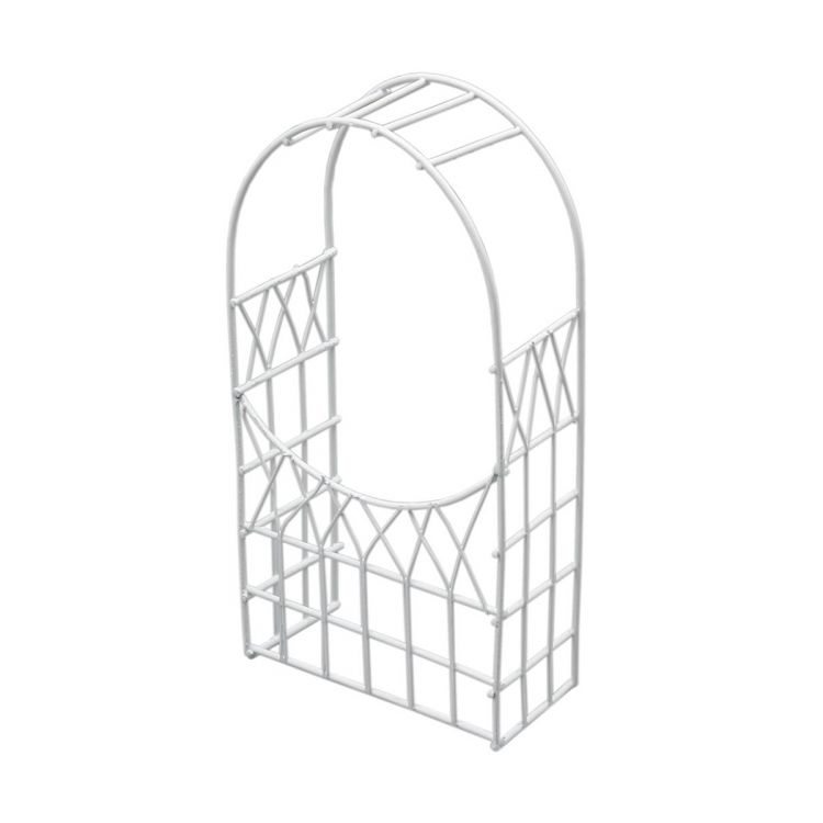 KB8901-IV Миниатюра Металлическая арка, белая 7,8*3,8*14,8см Астра — PalitraMastera