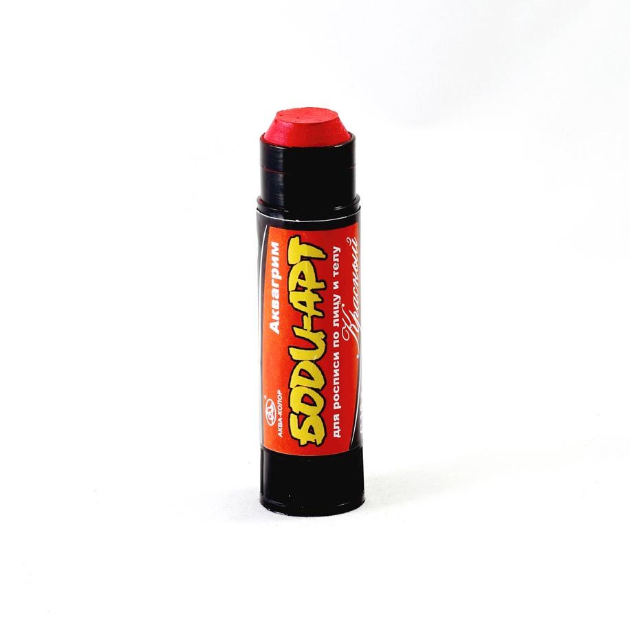 Аквагрим "Боди-арт", карандаш 15 гр, красный  1552610 фото 1 &mdash; PalitraMastera