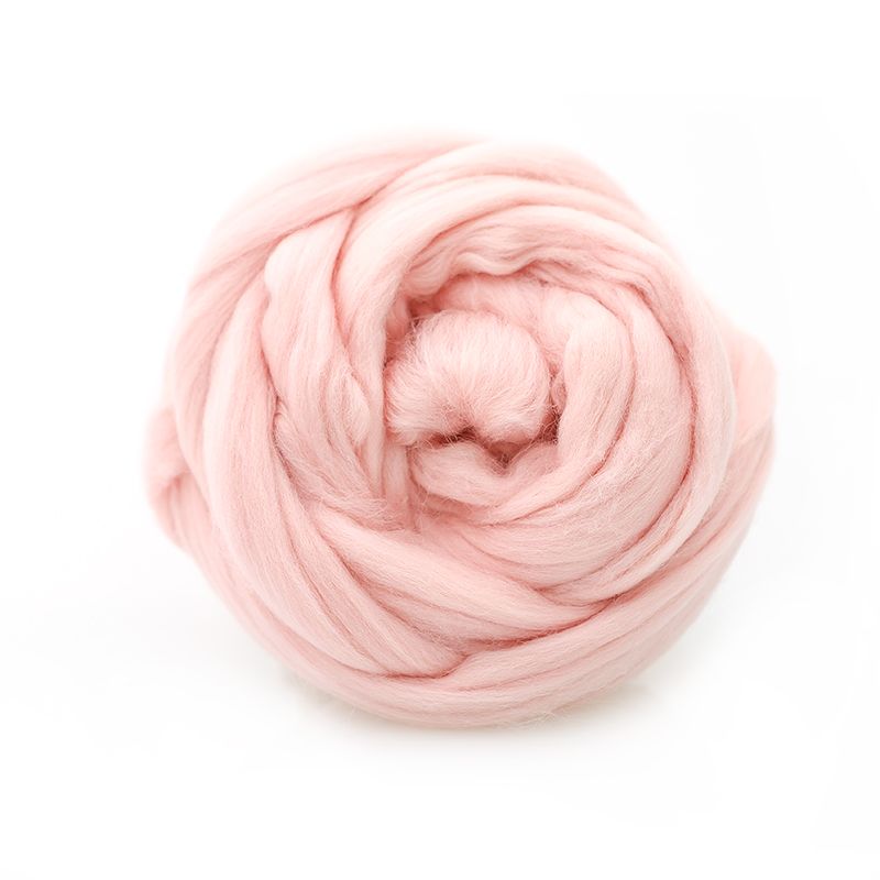 Пряжа ТР ГЛ Тонкая  для валяния, 100% мериносовая шерсть 100 г №3339 розовый кварц фото 1 &mdash; PalitraMastera