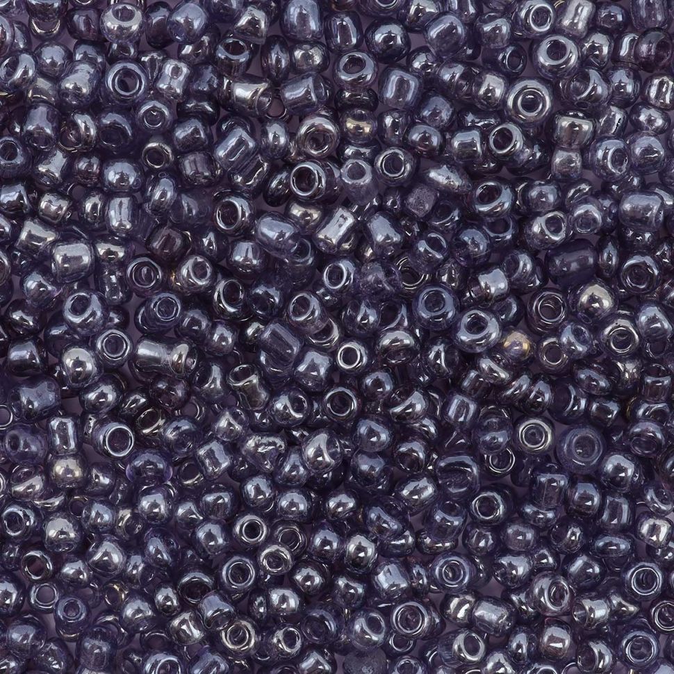 Бисер Astra&Craft 11/0, 20г (111А фиолетовый/прозрачный, глянцевый) фото 1 — PalitraMastera