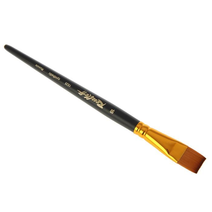 Синтетика пл.п/колонок ручка кор.черная №18 /Roubloff /1S25 фото 1 — PalitraMastera