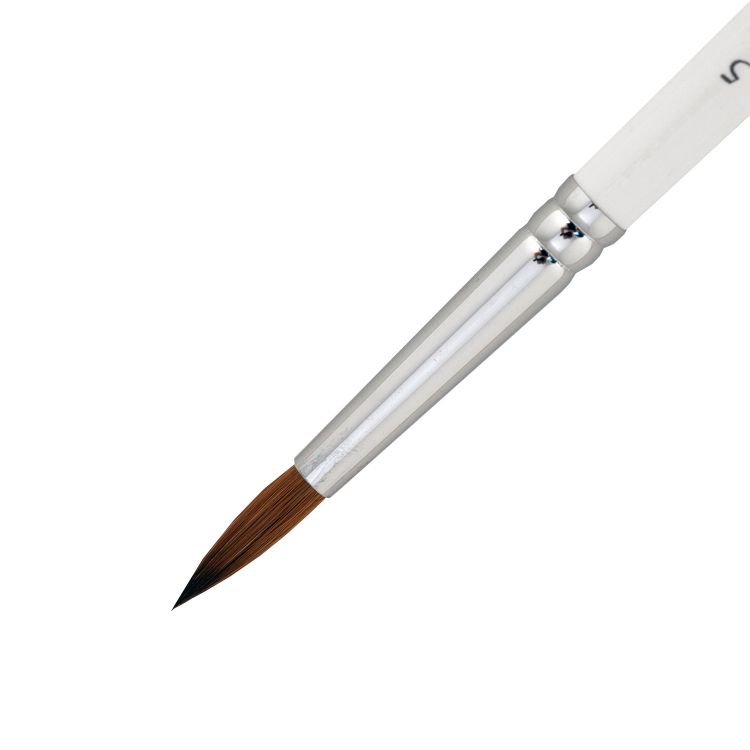 Колонок круглая короткая ручка Невская Палитра №5 — PalitraMastera