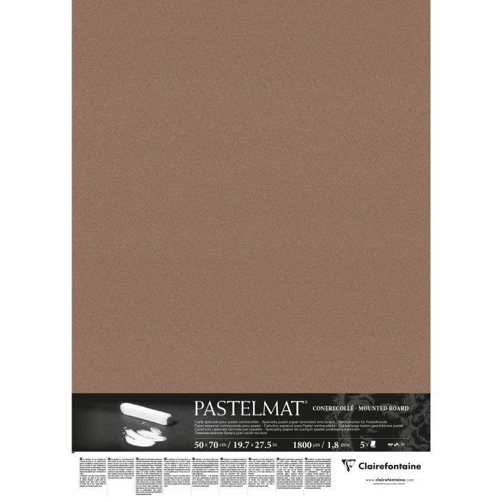 Бумага PASTELMAT для пастели, 360 гр/м2, 70х100 см, 1 лист, цвет коричневый фото 1 &mdash; PalitraMastera