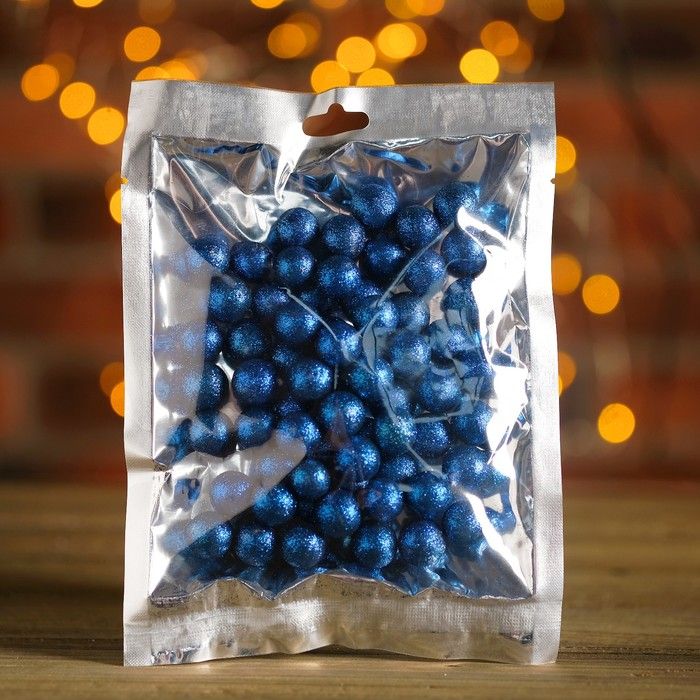 Фигурка для поделок и декора &quot;Шар&quot;, набор 55 шт., размер 1 шт. 1 см, цвет синий — PalitraMastera