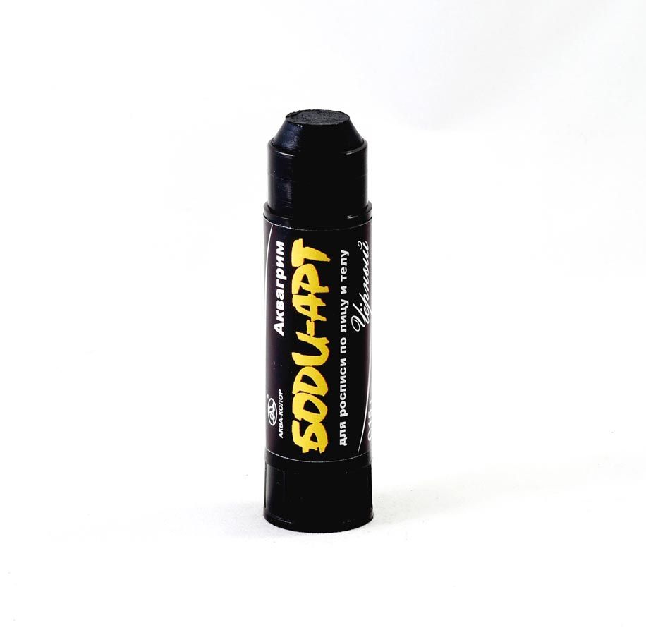 Аквагрим "Боди-арт", карандаш 15 гр, чёрный  1552609 фото 1 &mdash; PalitraMastera