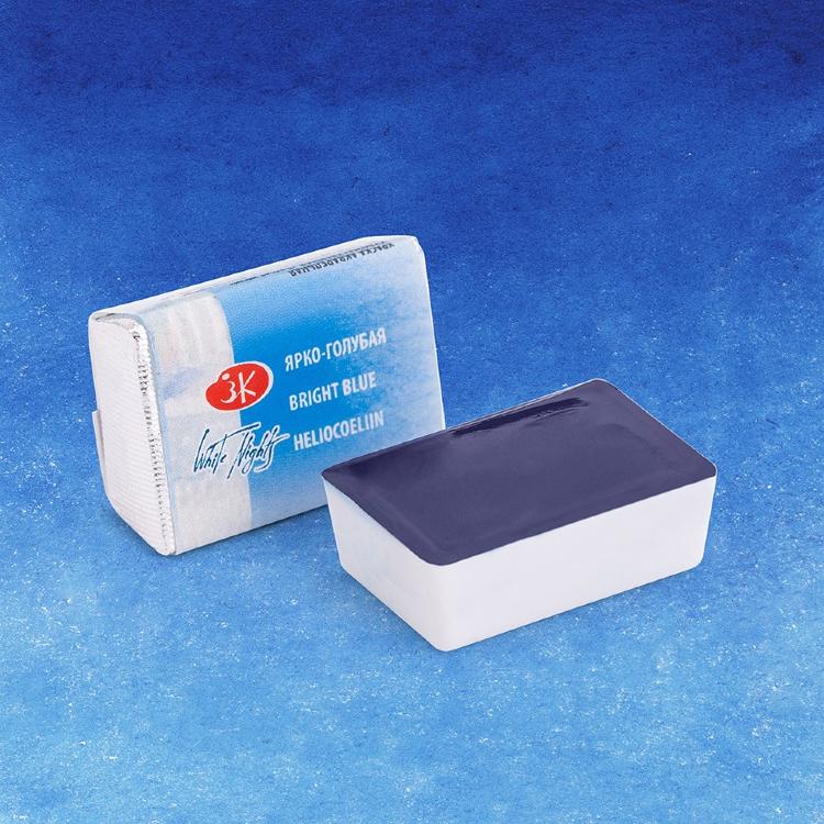 Ярко-голубая акварель Белые Ночи кювета 2,5 мл — PalitraMastera