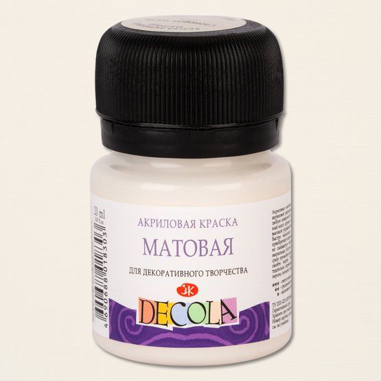 Декола акрил матовый банка 20 мл Слоновая кость — PalitraMastera