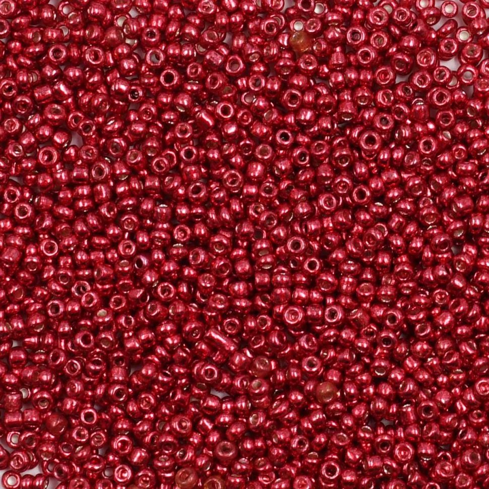 Бисер Astra&Craft 11/0, 20г (1117 красный/глянцевое покрытие) фото 1 — PalitraMastera
