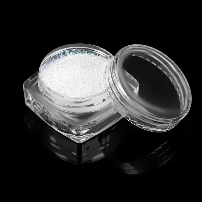 Блёстки для декора, мелкие, голография, цвет белый фото 1 — PalitraMastera