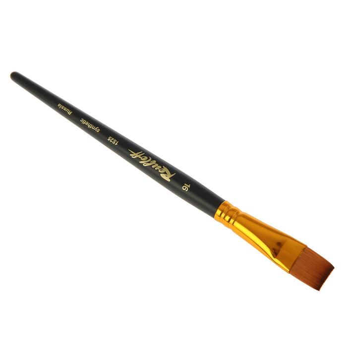 Синтетика пл.п/колонок ручка кор.черная №16 /Roubloff /1S25 — PalitraMastera