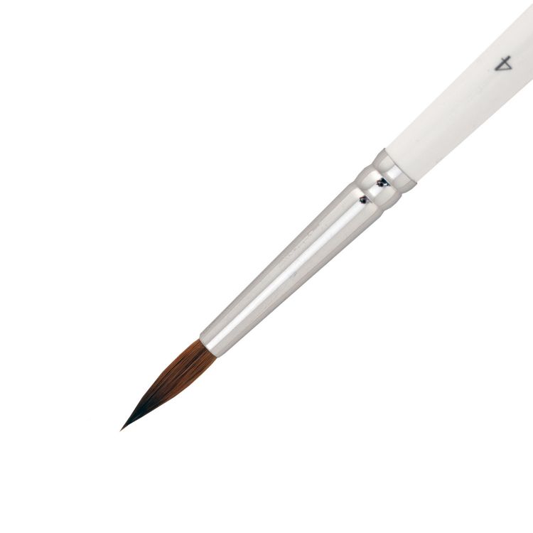 Колонок круглая короткая ручка Невская Палитра №4 — PalitraMastera