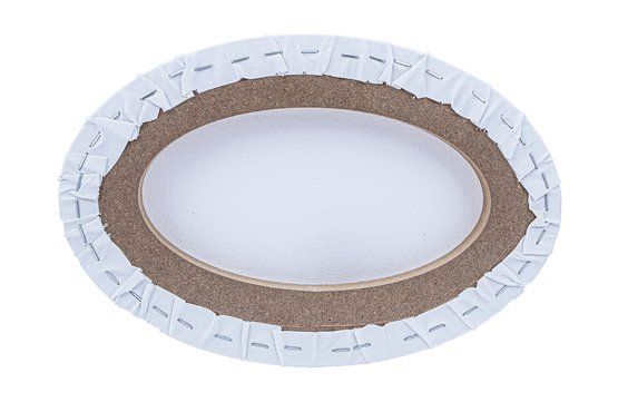 Холст на подрамнике "Сонет", овальный, 20х30 см, 280 г/м2, 100% хлопок, акриловый грунт, среднее зерно &mdash; PalitraMastera