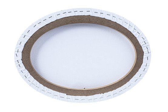 Холст на подрамнике "Сонет", овальный, 30х40 см, 280 г/м2, 100% хлопок, акриловый грунт, среднее зерно &mdash; PalitraMastera