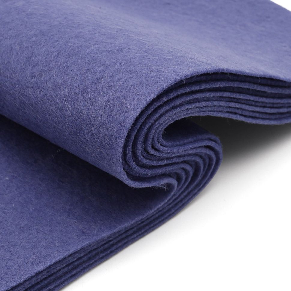 Фетр листовой мягкий, 1.0мм, 170гр, 20х30см, 10 шт/упак Astra&Craft (AF878/YF630 грязно-синий) фото 1 — PalitraMastera