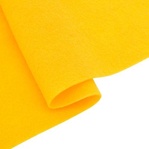 Фетр мягкий 1,5мм размер 30*30см, 180 г/кв.м, 100 % полиэстер, 1 шт (жёлтый 8109) &mdash; PalitraMastera