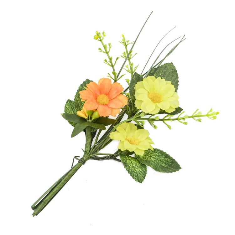 Декоративный букетик С желтыми цветами H31-7037, Астра — PalitraMastera