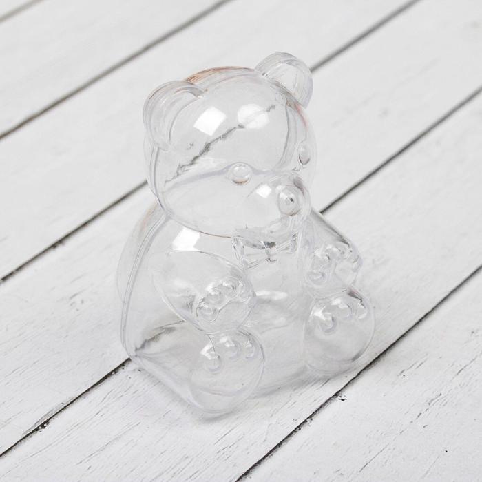 Основа для творчества и декорирования - фигура с 2 половинками &quot;Мишка&quot; размер 6*5*7  2254790 — PalitraMastera