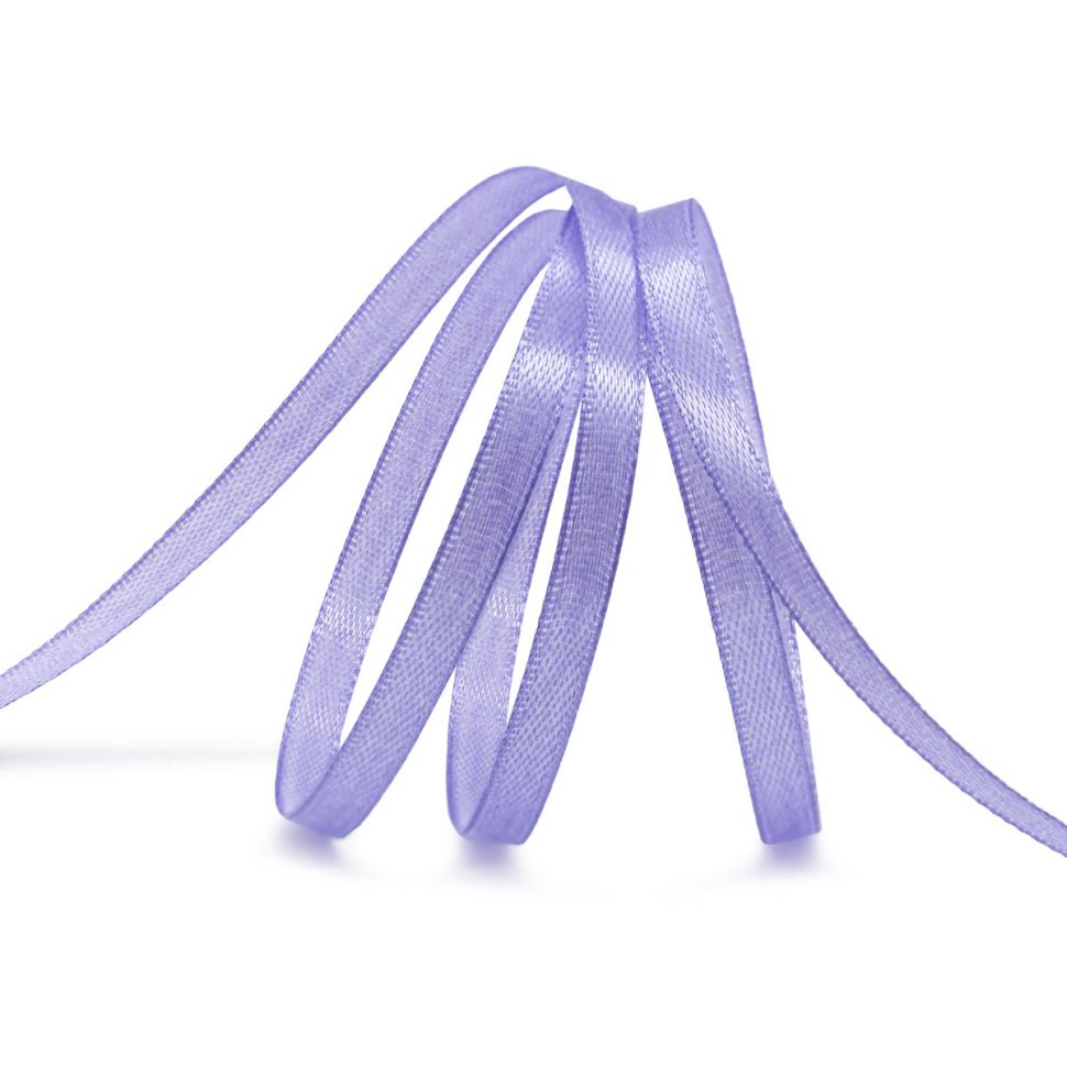 Лента атласная 0,6см*22,86м (166 т. сиреневый) фото 1 — PalitraMastera