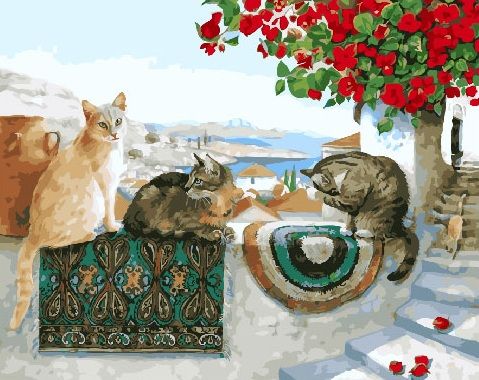 Картина по номерам GX 26228 Дом кошек 40*50 фото 1 &mdash; PalitraMastera