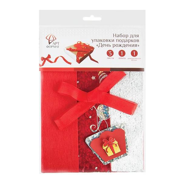 Набор д/упак. подарков ДЕНЬ РОЖДЕНИЯ в ассортименте — PalitraMastera