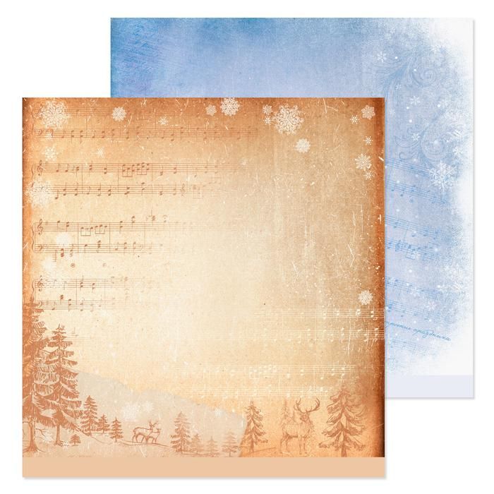 Бумага для скрапбукинга «Ноты», 30,5 х 30,5 фото 1 &mdash; PalitraMastera