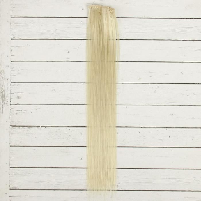 Волосы - тресс для кукол "Прямые" длина волос 40 см, ширина 50 см, №88 2294371---- фото 1 — PalitraMastera