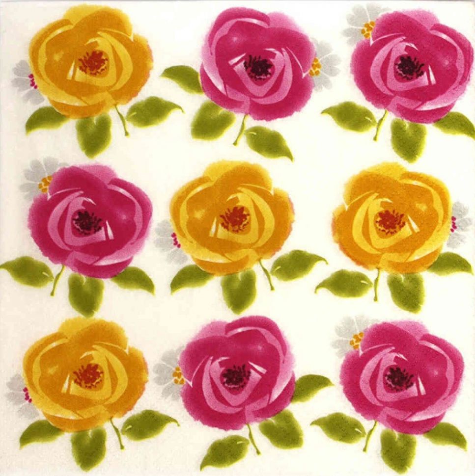 Салфетка трехслойная 33*33 см "Летнее время" АКЦИЯ!!! фото 1 &mdash; PalitraMastera