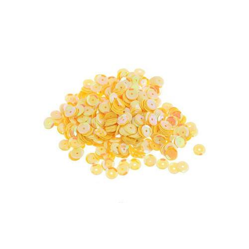 Пайетки граненые 6мм, " Астра" 10г (91 желто-лимонный) фото 1 — PalitraMastera