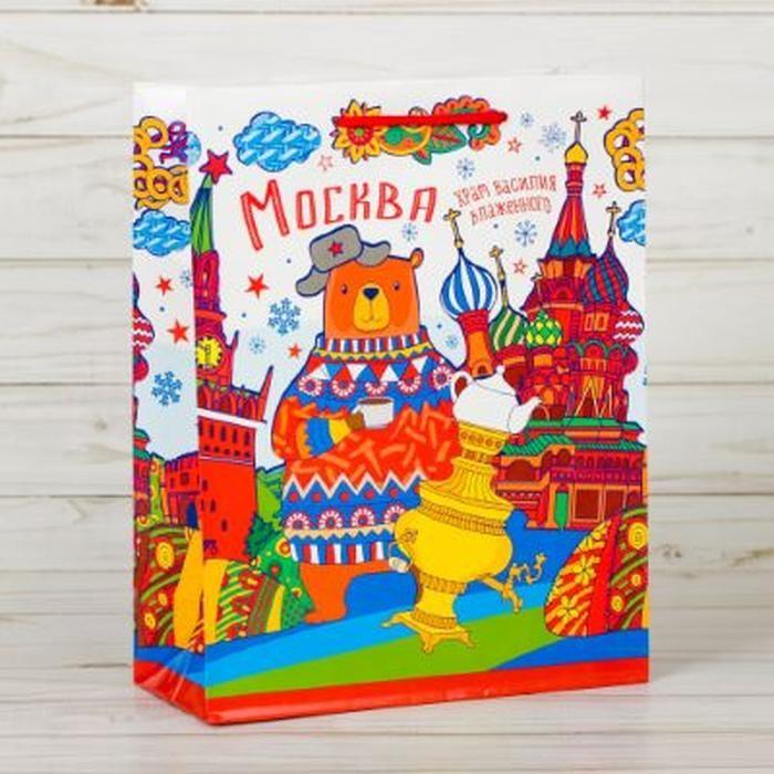 Пакет вертикальный МС «Москва», 18 х 23 х 8 см 2226476 фото 1 — PalitraMastera
