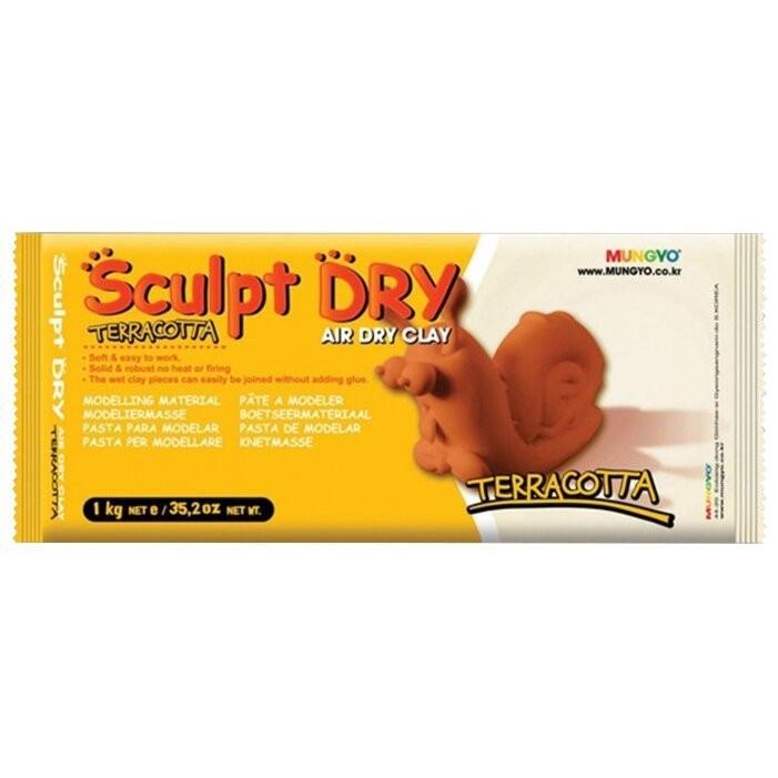 Глина для моделирования 1000g террракотовая Sculpt Dry, MUNGYO--- — PalitraMastera