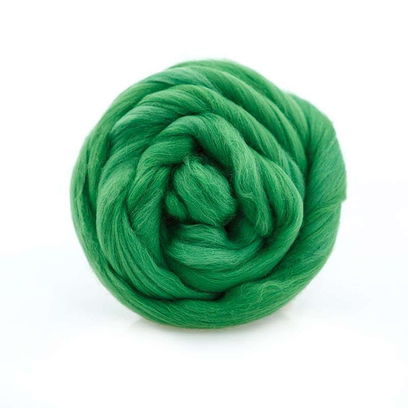 Пряжа ТР ГЛ Тонкая  для валяния, 100% мериносовая шерсть 100 г,  киви фото 1 &mdash; PalitraMastera