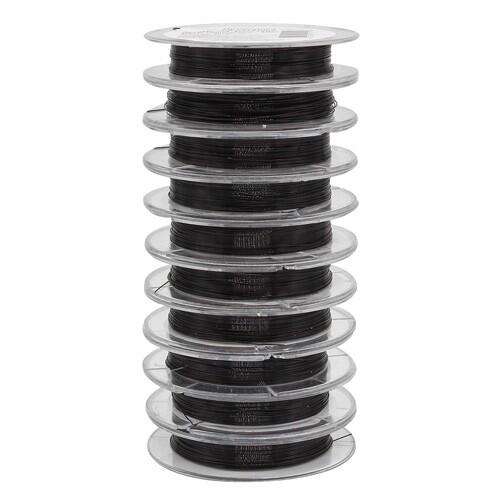 Проволока на катушке 09Е04, 0215-2550 d0,3мм *10м, (черный) фото 1 &mdash; PalitraMastera