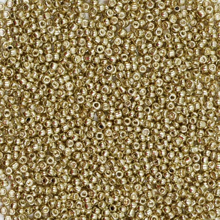 Бисер Astra&amp;Craft 11/0, 20г (1113 св. золотой/глянцевое покрытие) — PalitraMastera