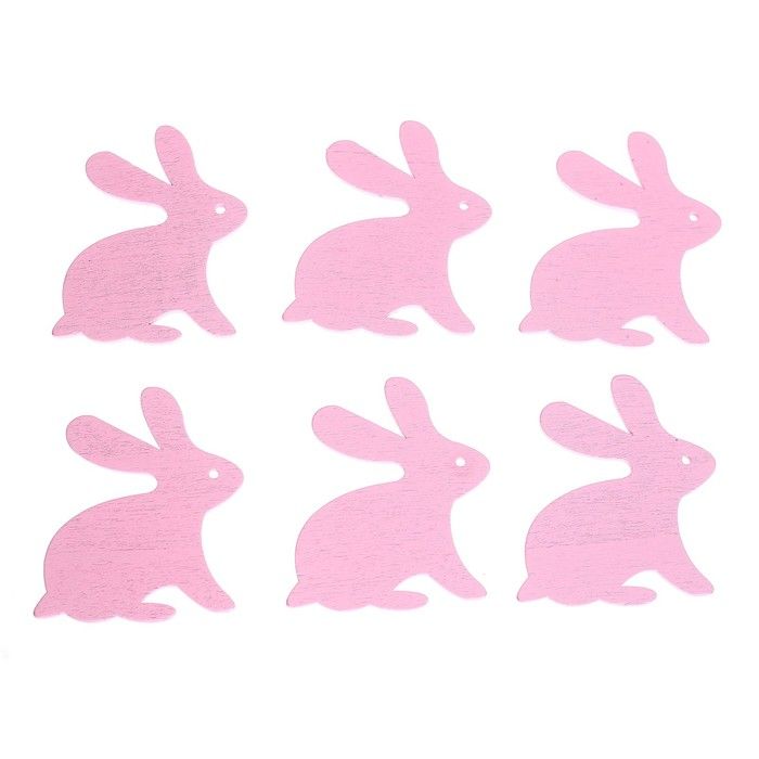 Набор для декора «Зайцы» 6 шт. фото 1 &mdash; PalitraMastera