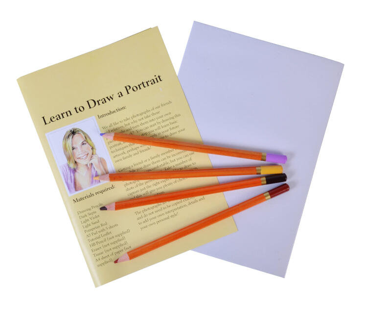 Набор для эскизов &quot;Портрет&quot; (4 цветных кар., альбом А5), арт. LD-Р — PalitraMastera
