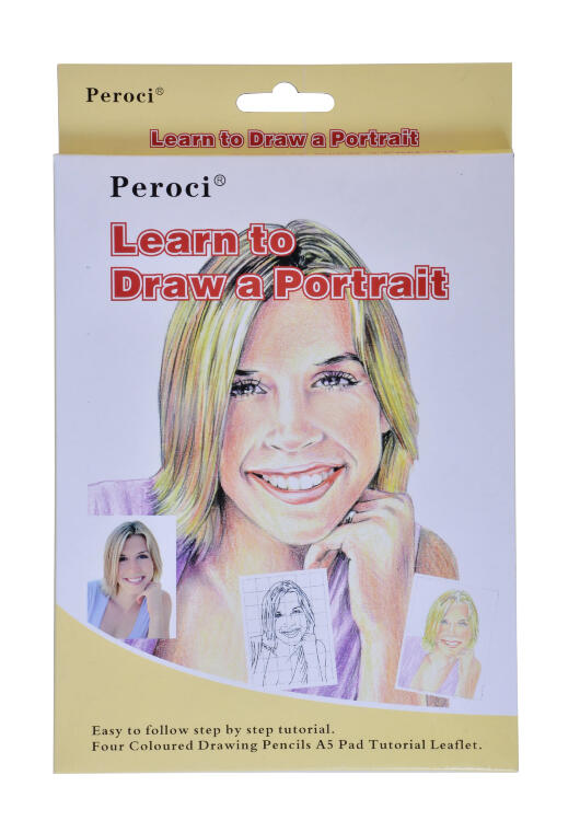 Набор для эскизов &quot;Портрет&quot; (4 цветных кар., альбом А5), арт. LD-Р — PalitraMastera