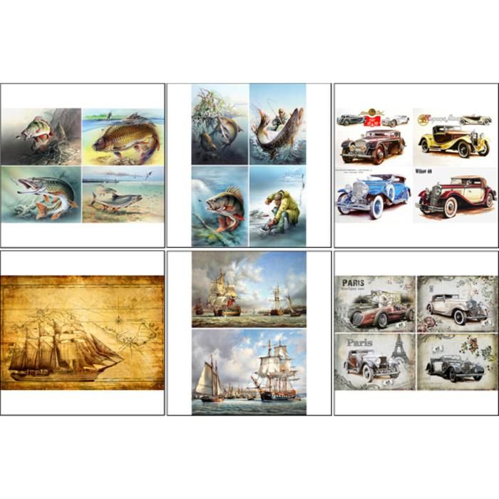 Из набора декупажных карт 1 шт «Мужские радости» 4410587 — PalitraMastera