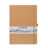 Скетчбук для зарисовок Sketchmarker, капучино, жесткая обложка с резинкой, 140 г/м2, 21x29.7 см, 80 листов, цвет бумаги слоновая кость фото 1 &mdash; PalitraMastera