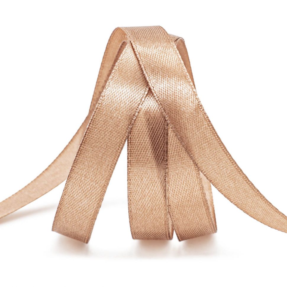 Лента атласная 1,2см*22,86м (066 розово-бежевый) фото 1 — PalitraMastera