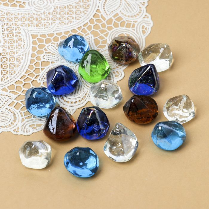 Декор стекло (250 гр) треугольник микс 2329232 — PalitraMastera