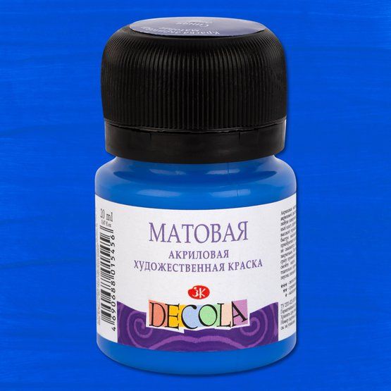 Декола акрил матовый банка 20 мл Синяя — PalitraMastera