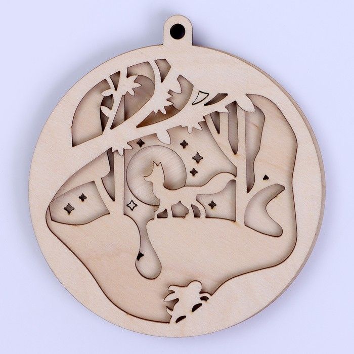 Заготовки для творчества. Деревянная подвеска «Лисёнок» — PalitraMastera