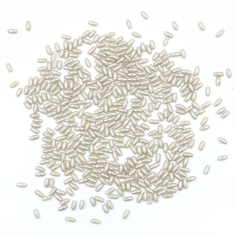 4AR293/294 Бусины жемчуг, пластик 3*6мм, 15гр/упак, Astra&Craft (J553 натуральный) фото 1 &mdash; PalitraMastera