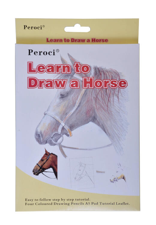 Набор для эскизов &quot;Лошадь&quot; (4 цветных кар., альбом А5), арт. LD-H — PalitraMastera
