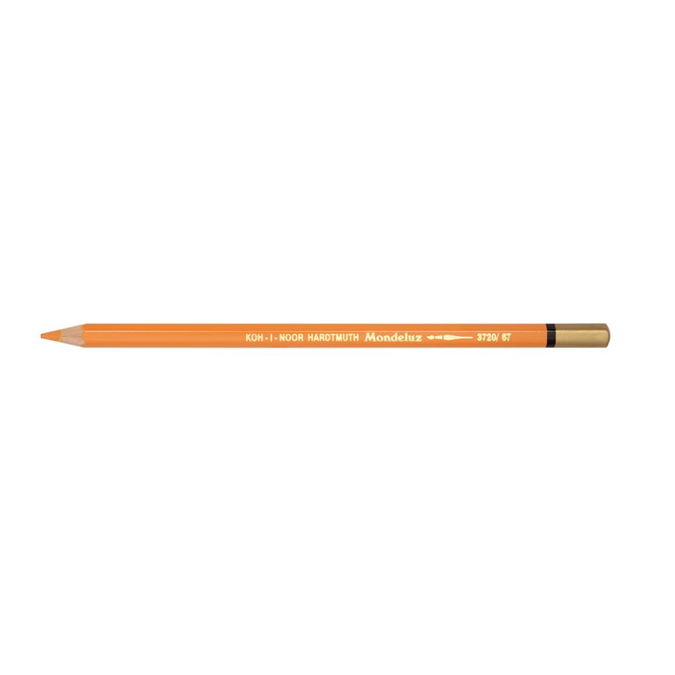 Карандаш акварельный MONDELUZ 3720, желтовато-оранжевый фото 1 — PalitraMastera