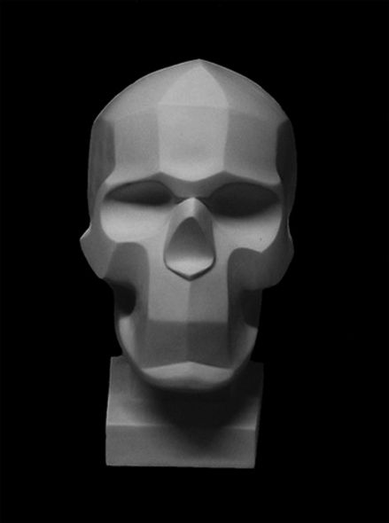 Обрубовка черепа по Баммесу, гипс (арт.10-118) — PalitraMastera