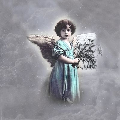 Салфетка для декупажа - 33 x 33 cm Турецкий Ангел. Turkis Angel фото 1 &mdash; PalitraMastera