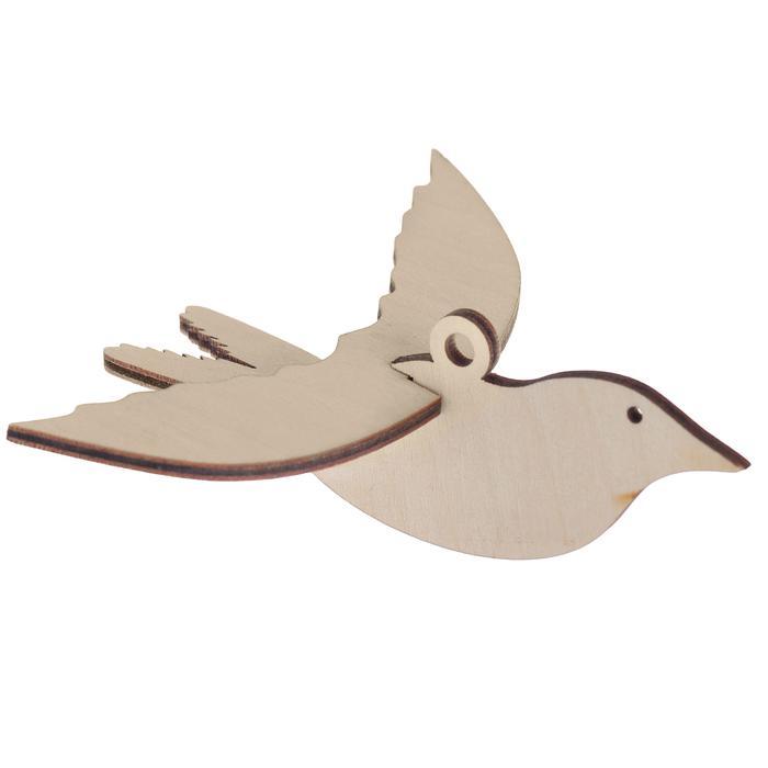 Заготовка для декора "Птичка подвесная "Ласточка" (набор 3 детали)---- фото 1 — PalitraMastera
